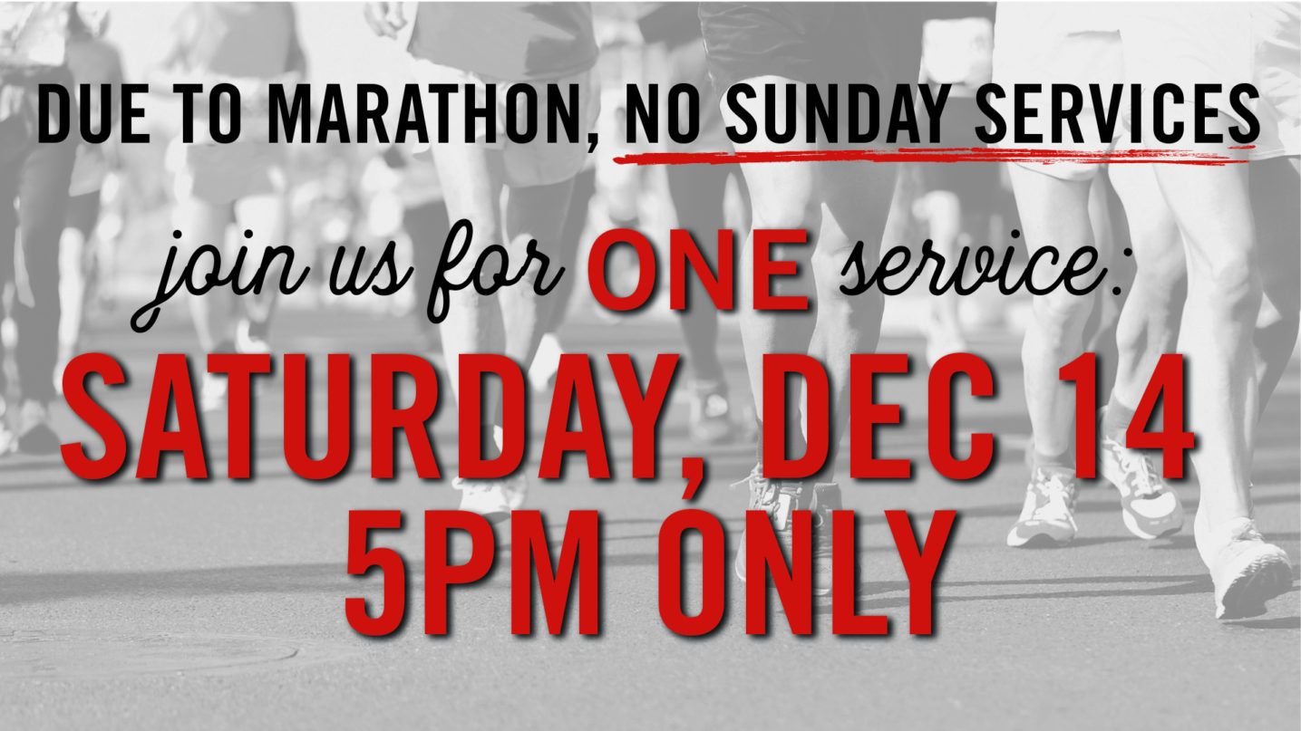 One Service Saturday Dec. 14