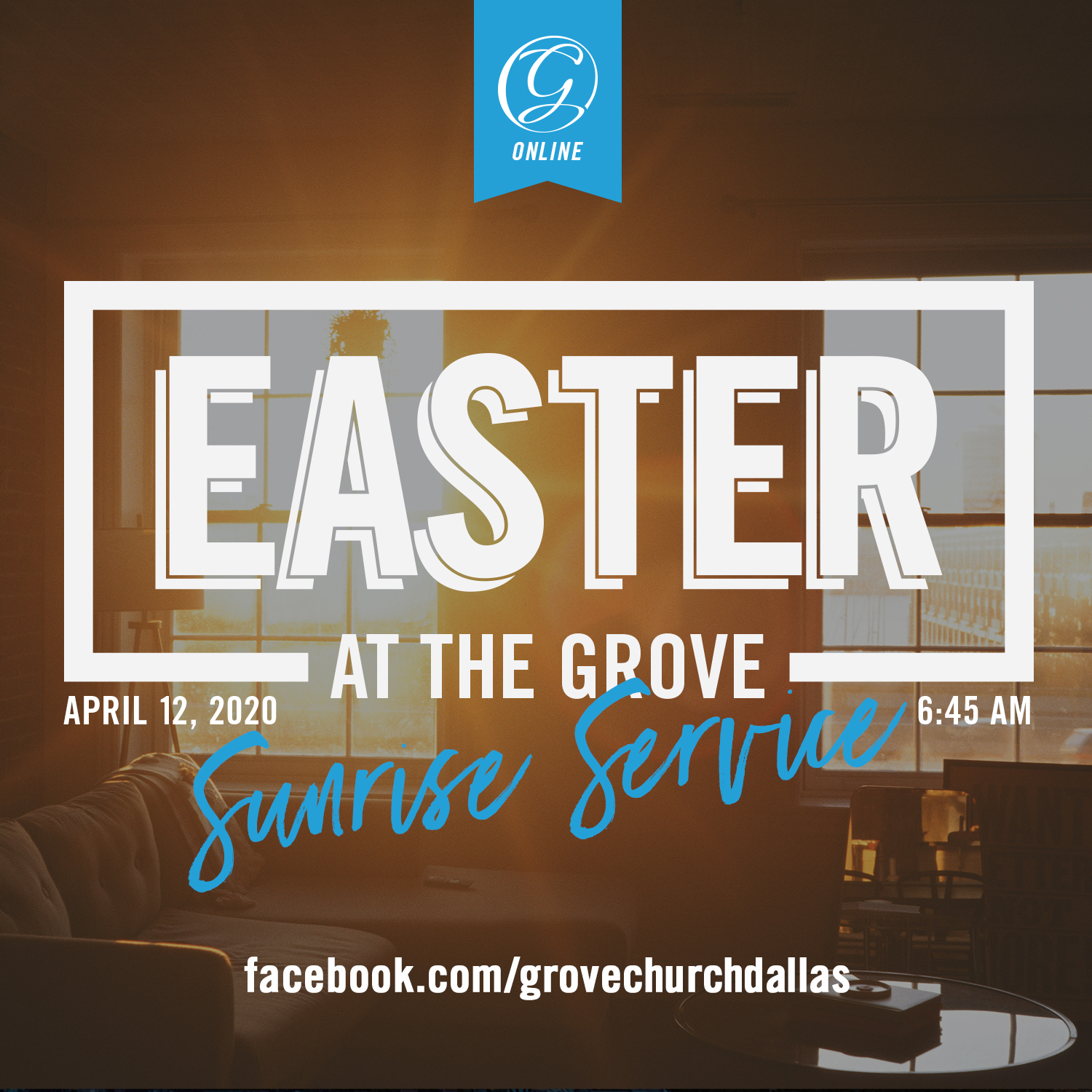 Grove Announcments 1500x1500 Easter Sunrise