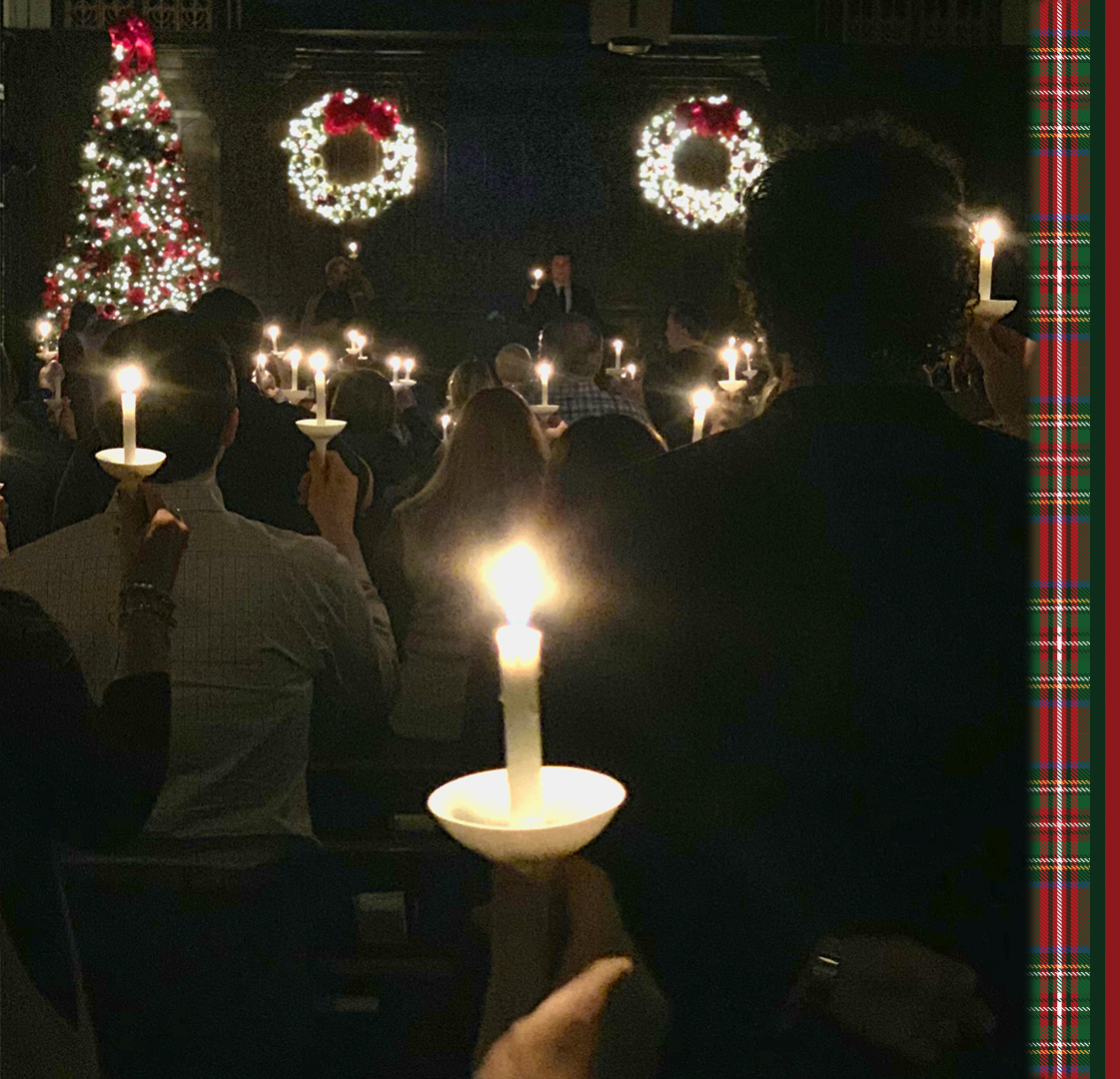 Candlelight Xmas Eve Plaid Image